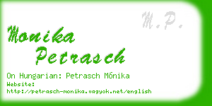 monika petrasch business card